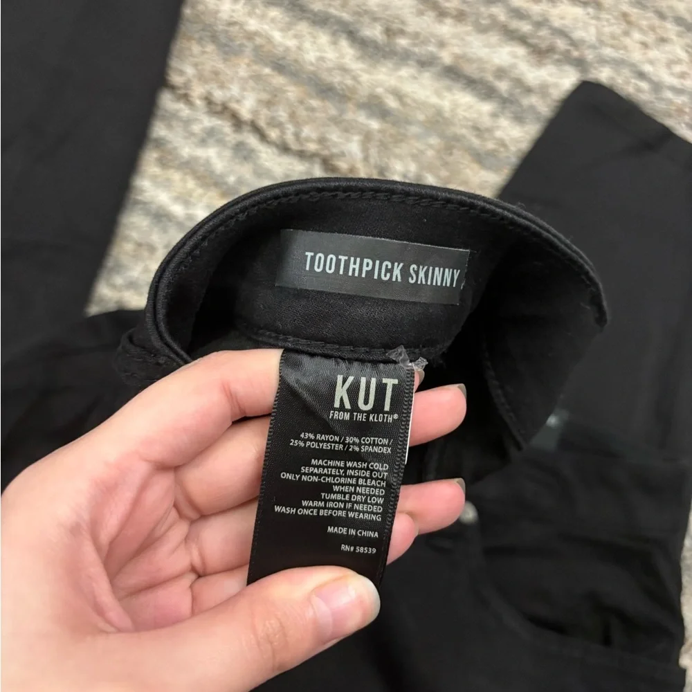 KUT From The Kloth Toothpick Skinny Jeans Sz 20W NWT | KUT Black Skinny Jeans -